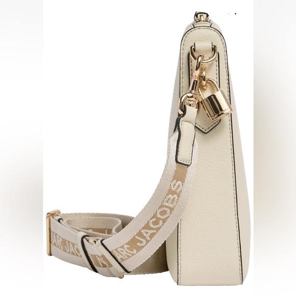 New Marc Jacobs Drifter Swing Pack Crossbody Leather Bag Marshmallow
